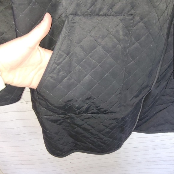 Eileen Fisher Quilted Long Jacket W/ Fleece Lining kk - Picture 13 of 16